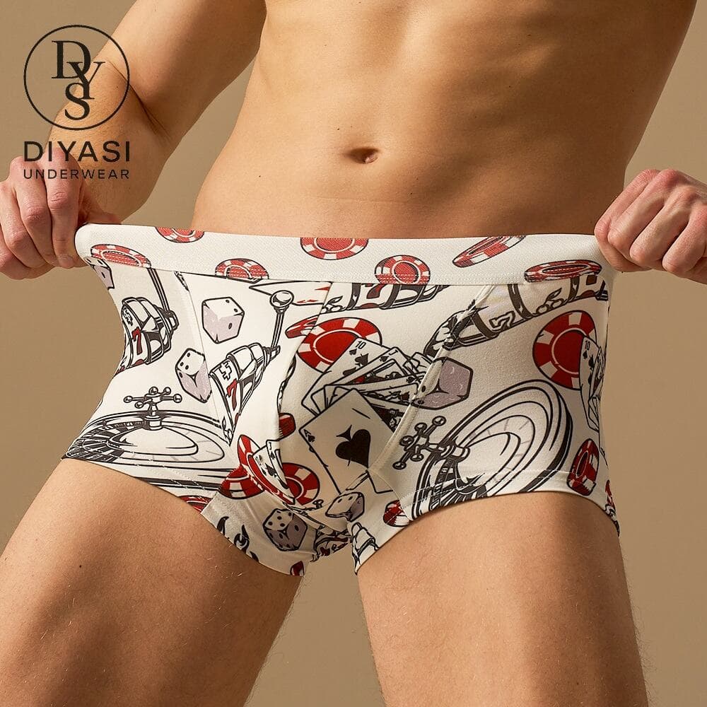Contrast-Waist Printed Men's Trunk, style M006 Print, original product image