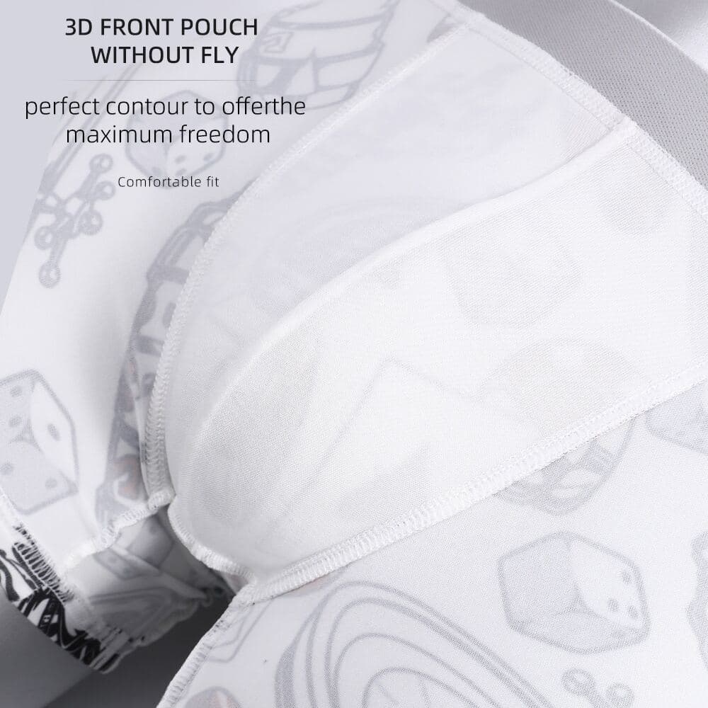 Printed Mid-Leg Men's Boxer Brief — source construction or detail photograph 3