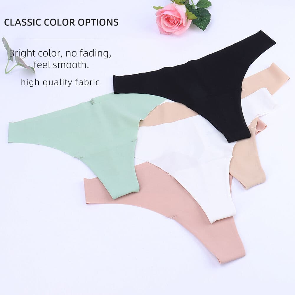 Invisible-Edge Cotton-Gusset Thong — source construction or detail photograph 4