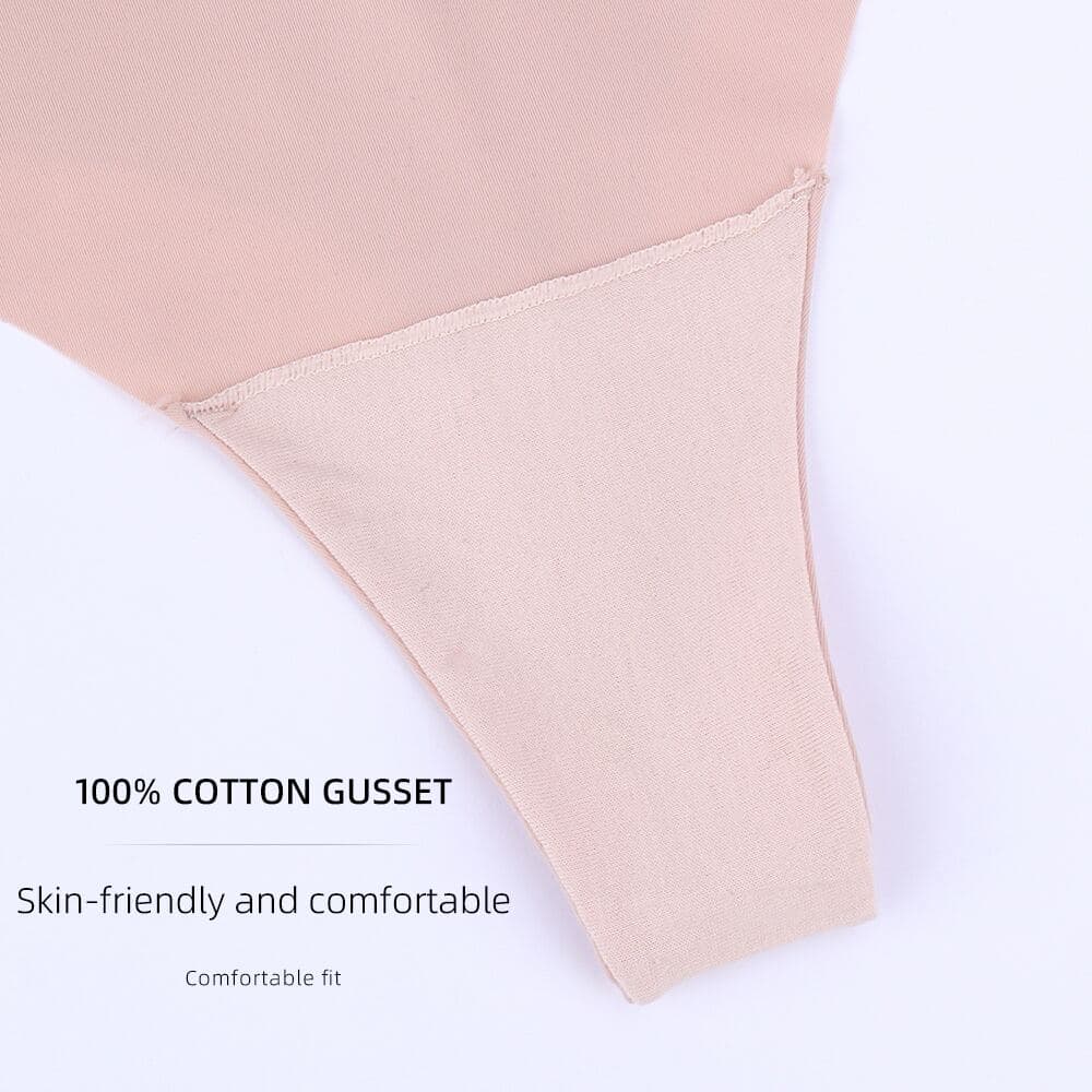 Invisible-Edge Cotton-Gusset Thong — source construction or detail photograph 3