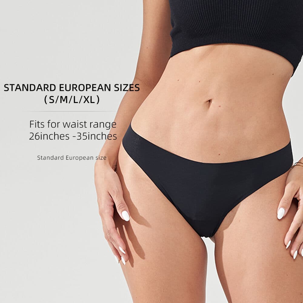 Invisible-Edge Cotton-Gusset Thong — source construction or detail photograph 1