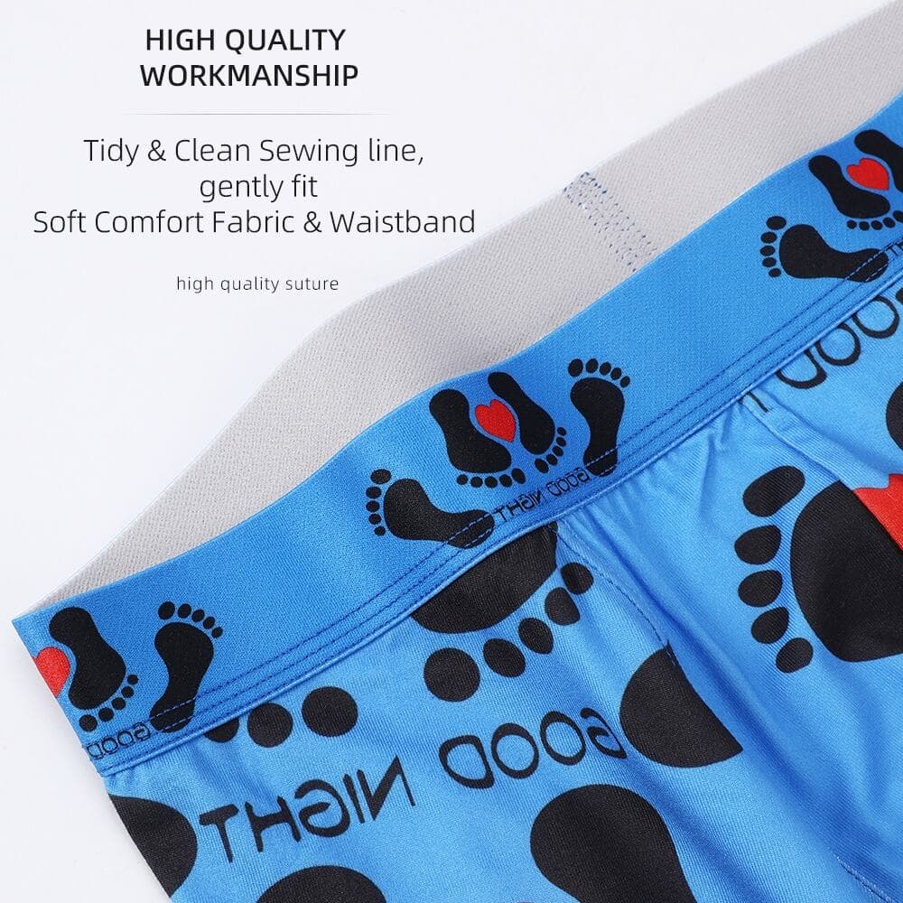 Printed Mid-Leg Men's Boxer Brief — source construction or detail photograph 2