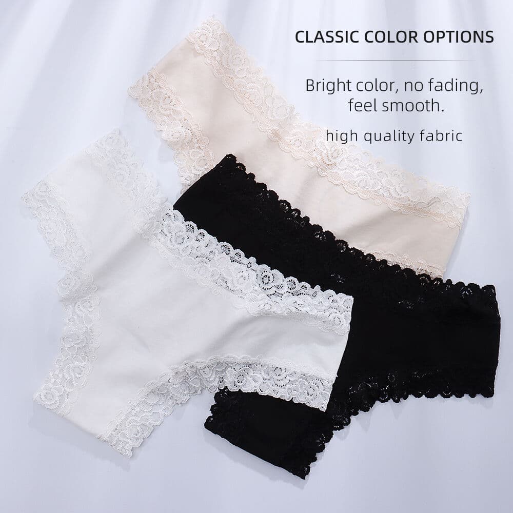 Lace-Trim Cotton Brazilian Brief — source construction or detail photograph 4