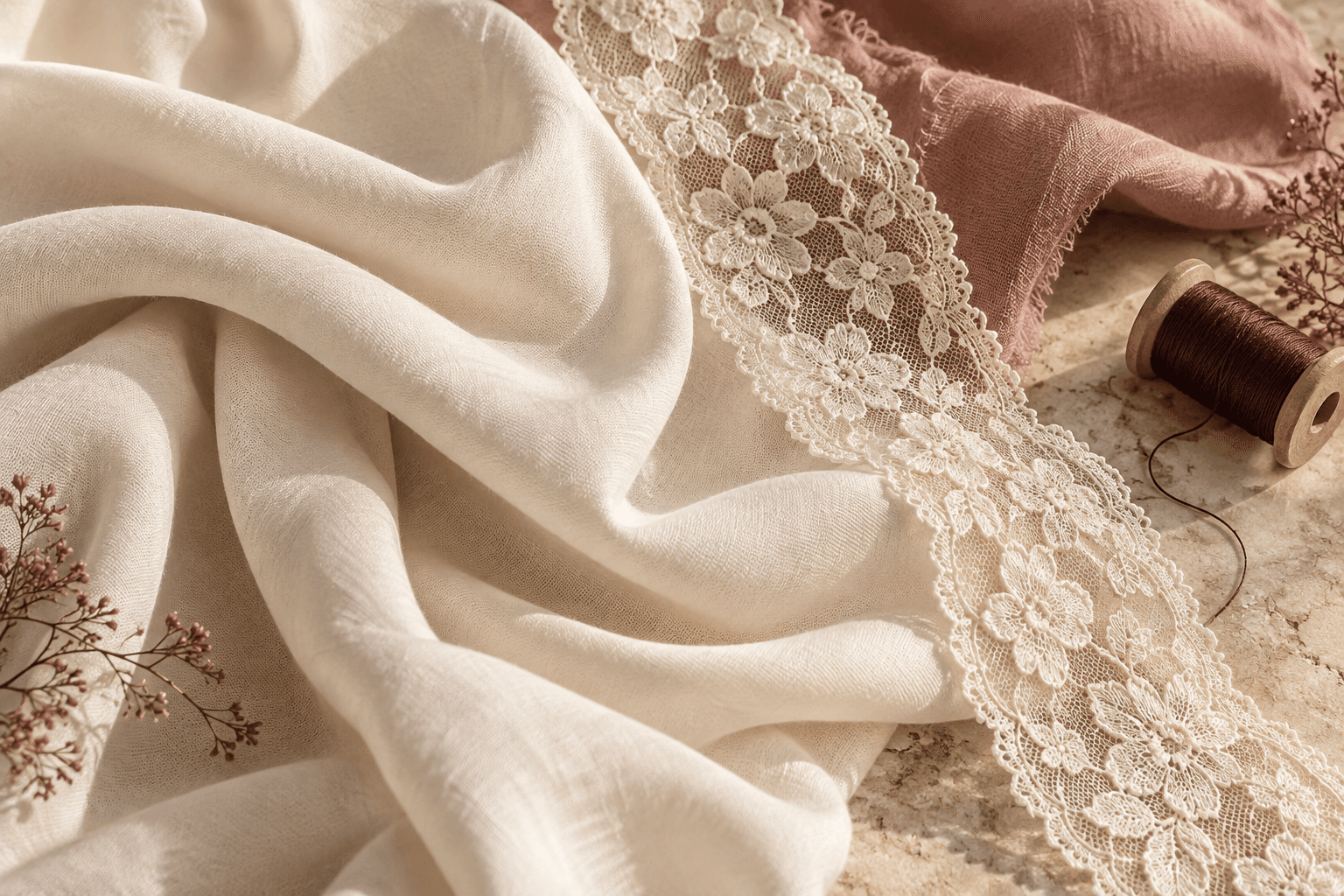 Material and finishing inspiration for an underwear collection