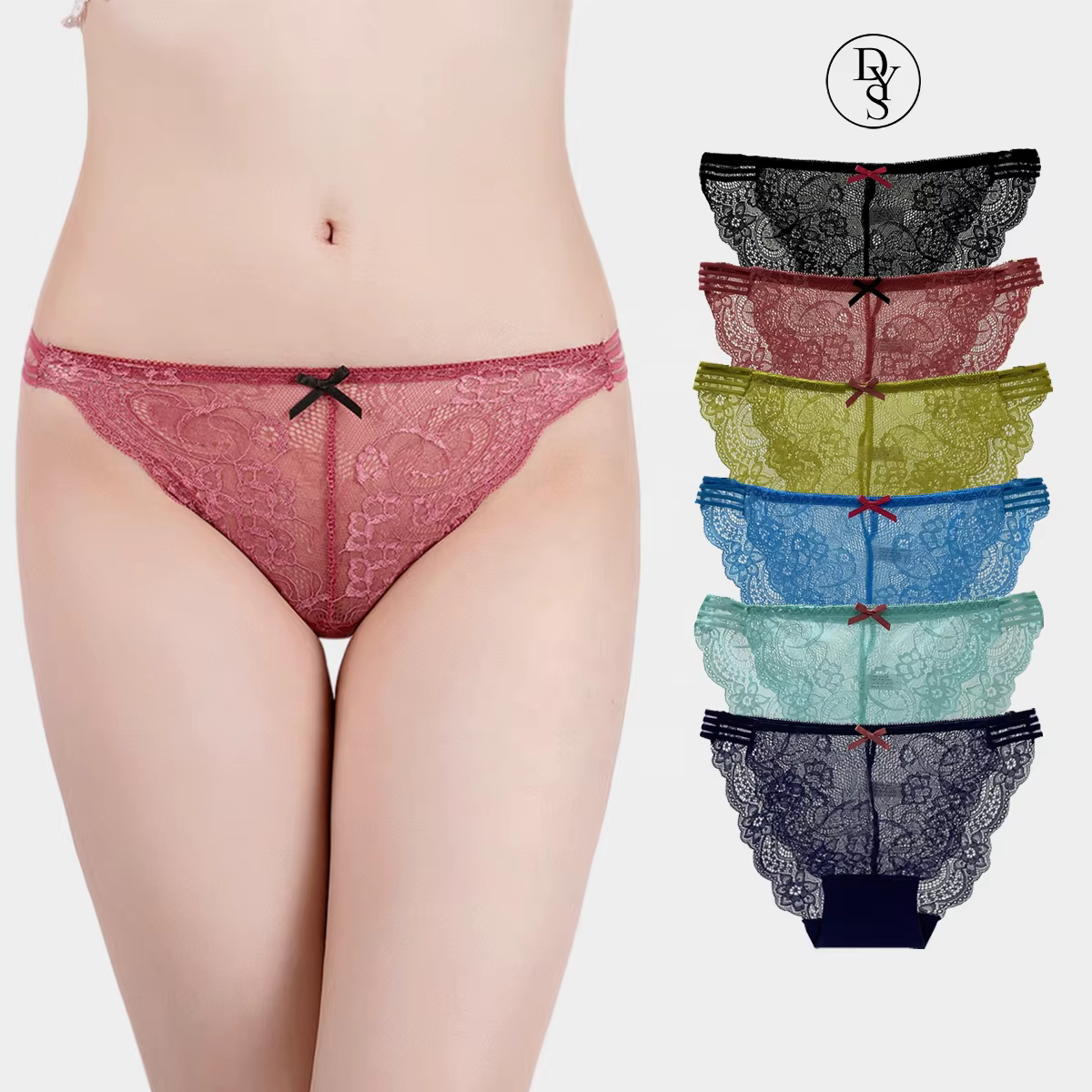 Women's Lace Seamless Thong Underwear for Private Label Underwear Brands