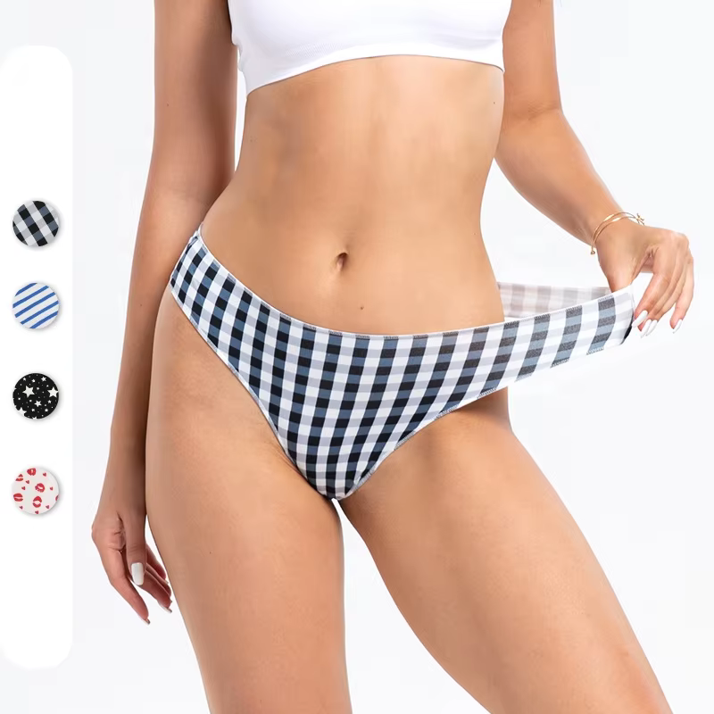 Women's Soft Stretch Seamless Thong Underwear for Private Label Underwear Brands