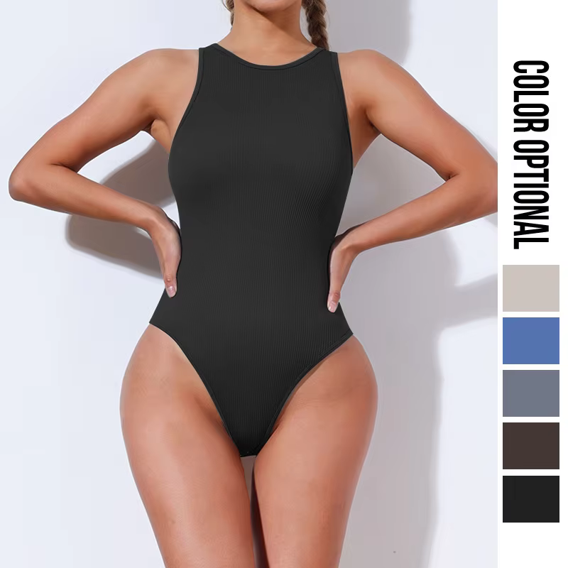 Women's Ribbed Knit Seamless Thong Underwear for Activewear Brands