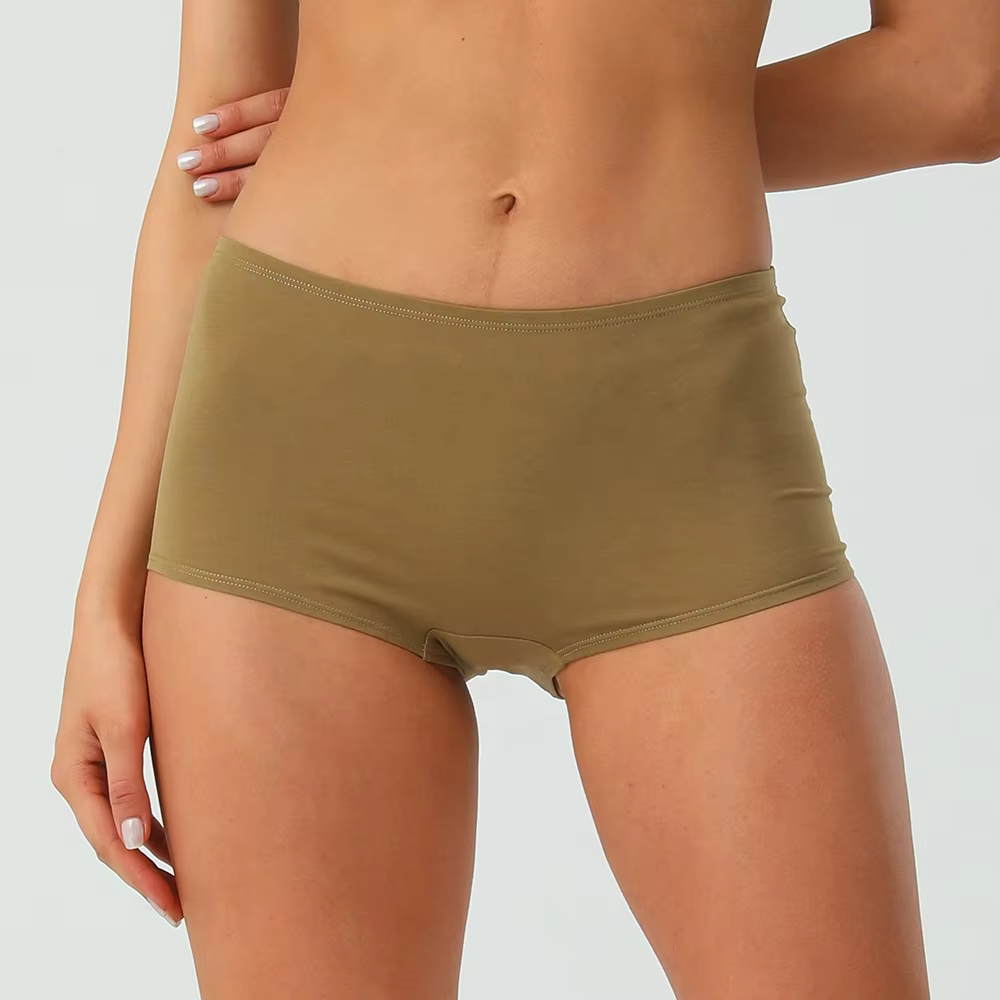 Women's Cotton Seamless Boxer Shorts for Private Label Underwear Brands