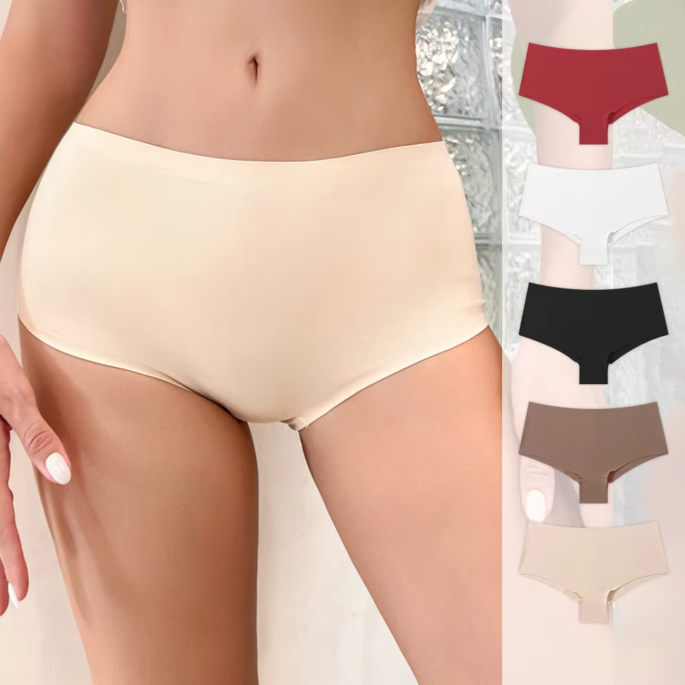 Women's Soft Stretch Seamless Briefs with No-Show Fit for Private Label Underwear Brands