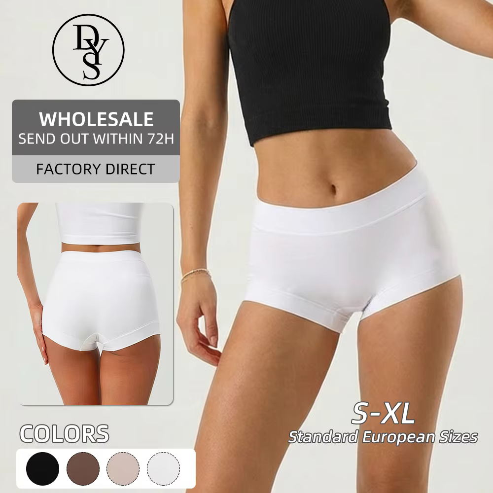 Women's Cotton Seamless Boxer Briefs for Private Label Underwear Brands