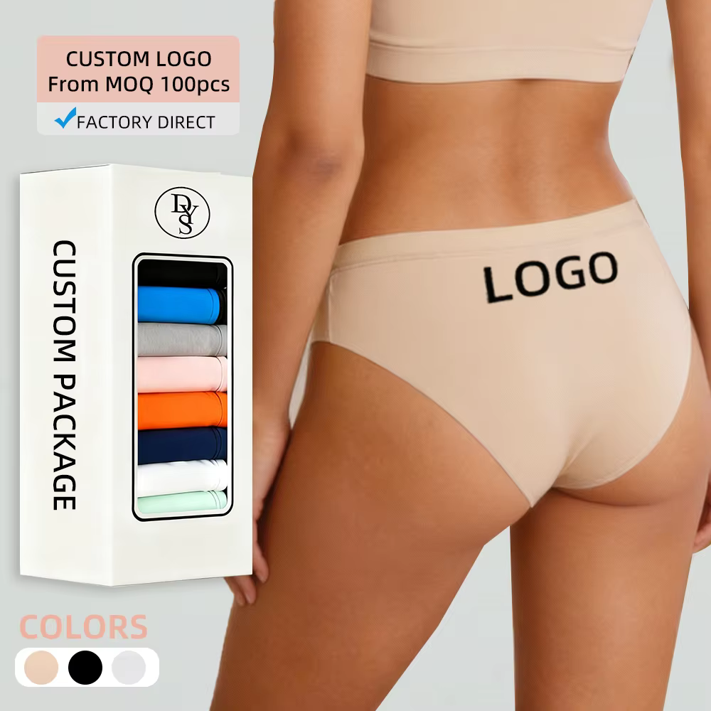 Women's Soft Stretch Seamless Briefs with No-Show Fit for Private Label Underwear Brands