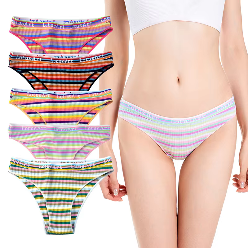Women's Ribbed Knit Seamless Underwear for Private Label Underwear Brands