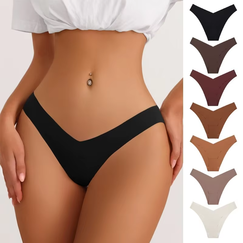 Women's Soft Stretch Seamless Thong Underwear for Private Label Underwear Brands