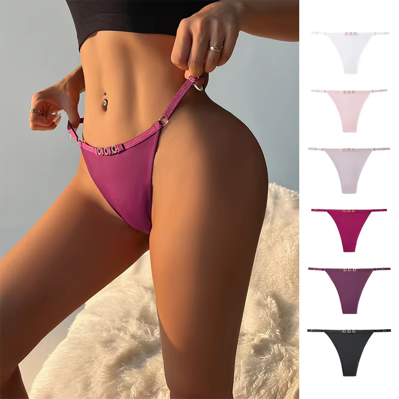 Women's Soft Stretch Seamless Thong Underwear for Private Label Underwear Brands